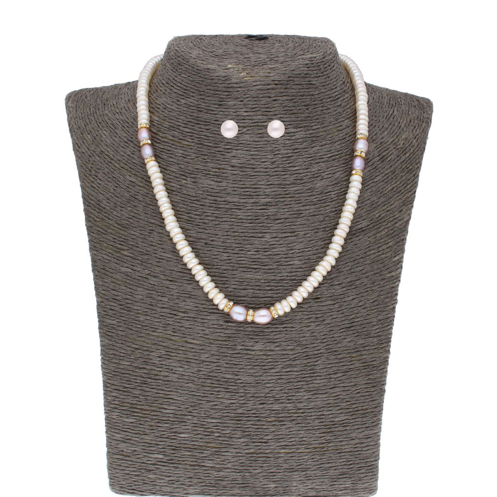 J Pearls Camundi 1 Line Pearl Set - Real Pearl Jewelry - Distacart