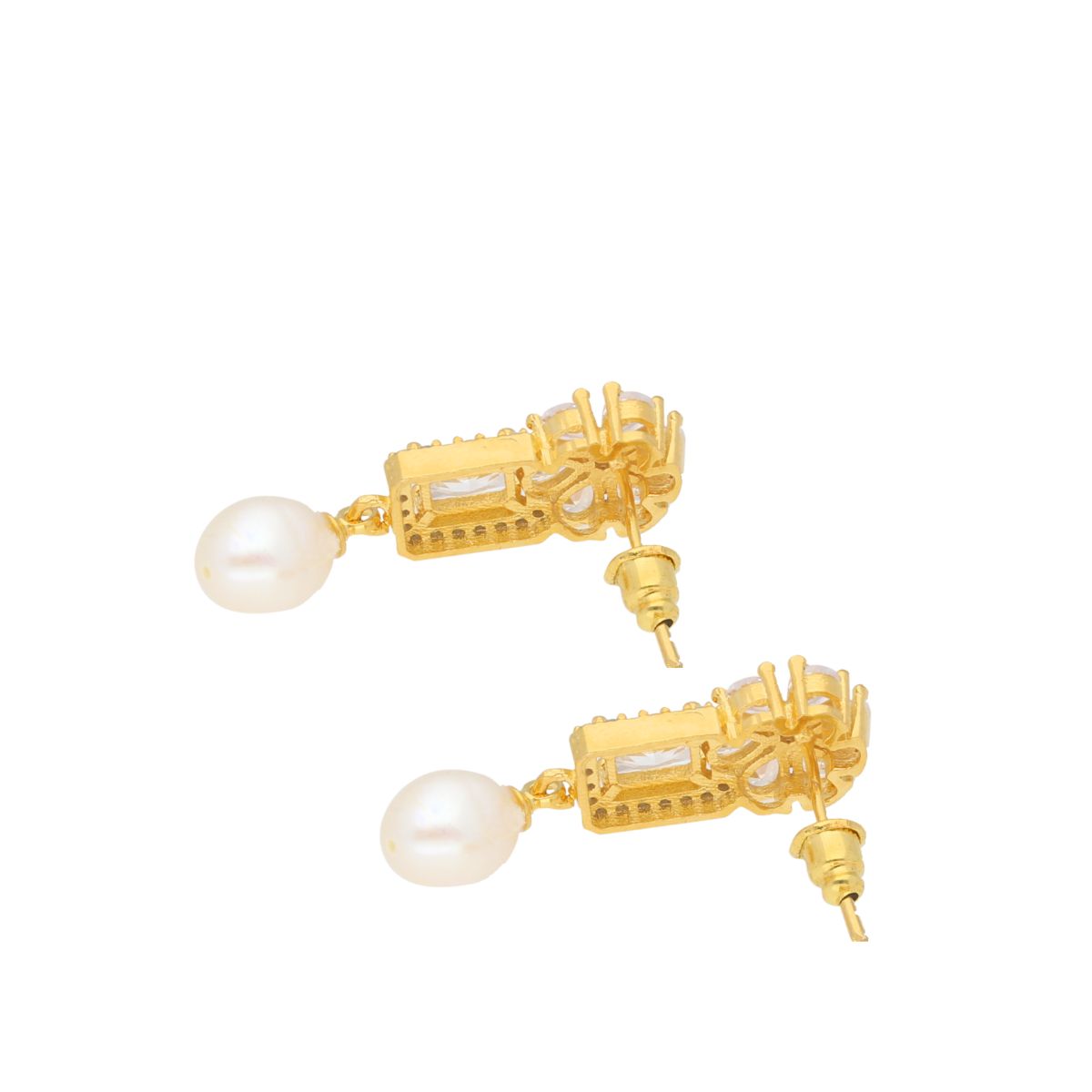 J Pearls Babita Pearl Earrings - Real Pearl Jewelry - Distacart