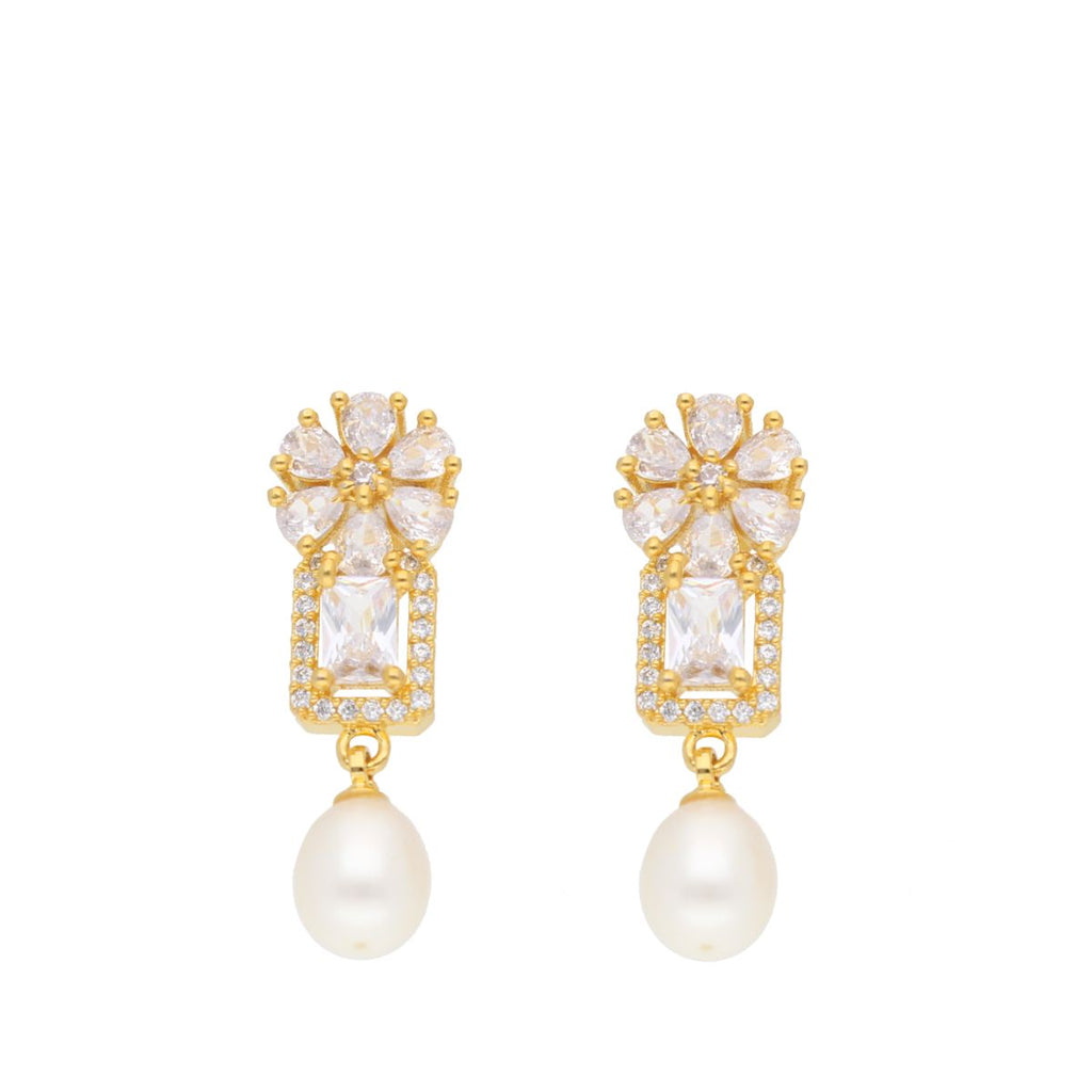 J Pearls Babita Pearl Earrings - Real Pearl Jewelry - Distacart