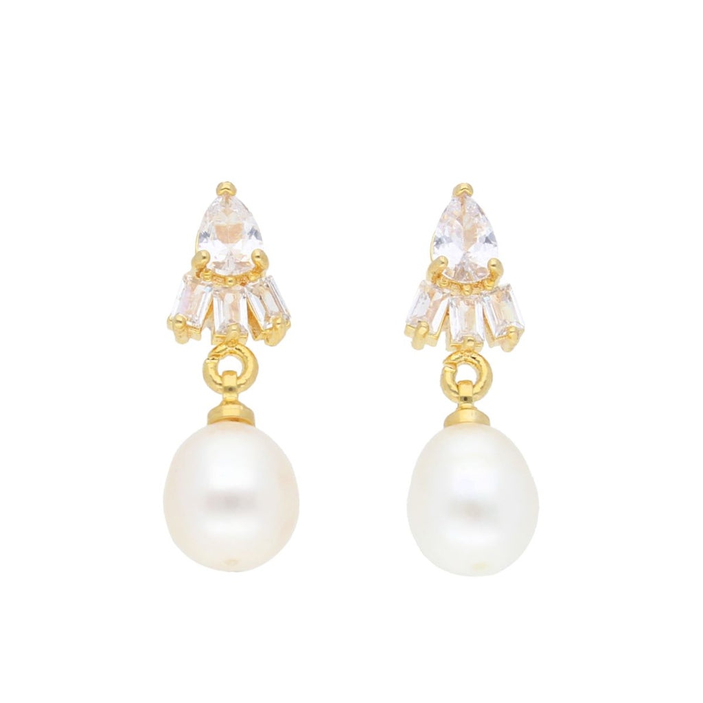 J Pearls Dove Pearl Earrings - Real Pearl Jewelry - Distacart