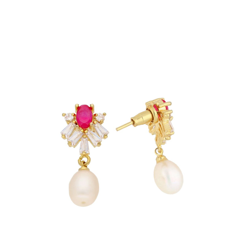 J Pearls Falak Pearl Earrings - Real Pearl Jewelry - Distacart