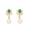 J Pearls Kitti Pearl Earrings - Real Pearl Jewelry - Distacart