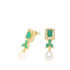 J Pearls Jaanvi Pearl Earrings - Real Pearl Jewelry - Distacart