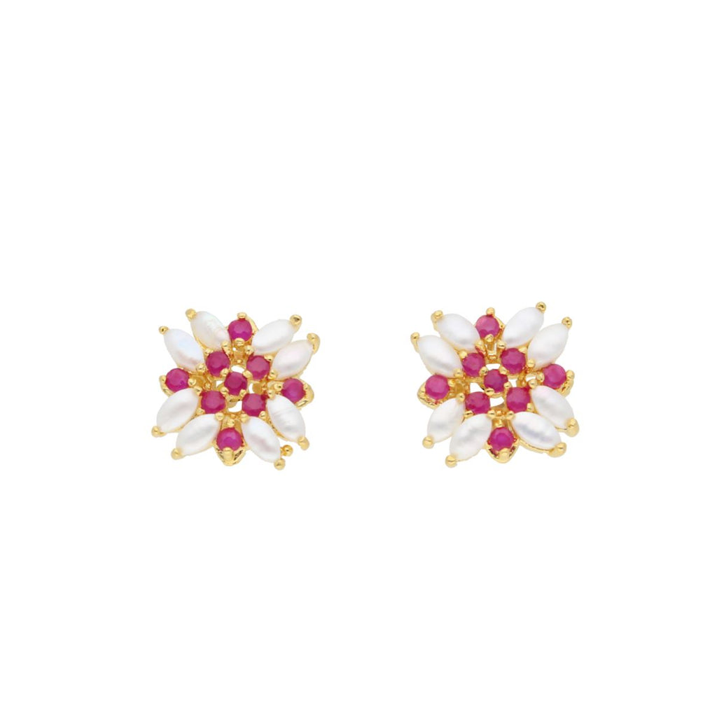 J Pearls Eva Pearl Earrings - Real Pearl Jewelry - Distacart