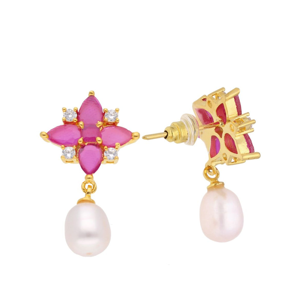 J Pearls Navishka Pearl Earrings - Real Pearl Jewelry - Distacart