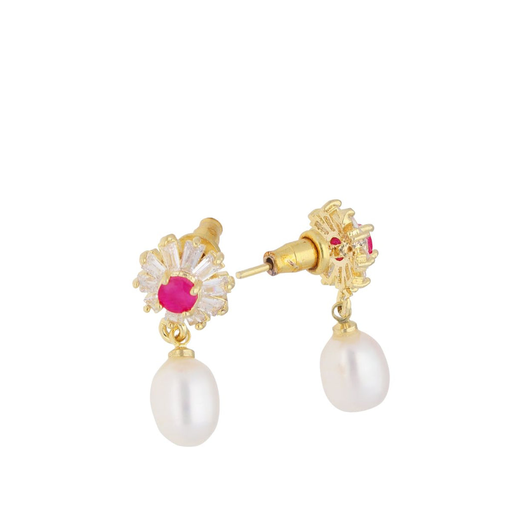 J Pearls Anahita Pearl Earrings - Real Pearl Jewelry - Distacart