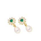 J Pearls Siddhi Pearl Earrings - Real Pearl Jewelry - Distacart