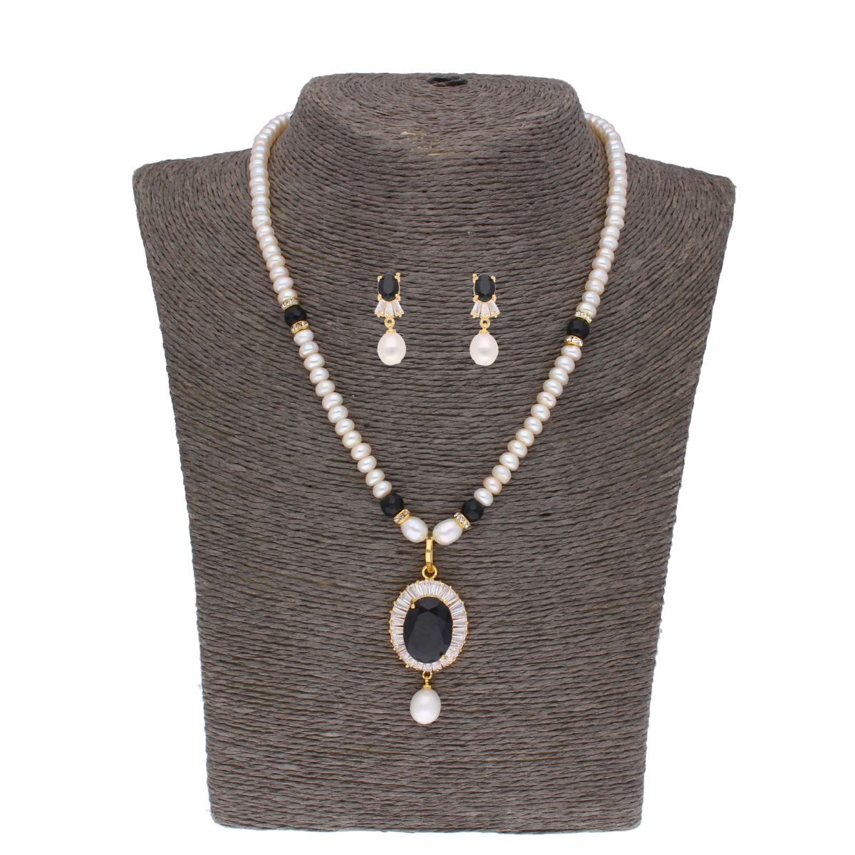 J Pearls Abanti Pearl Set - Real Pearl Jewelry - Distacart