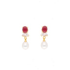 J Pearls Habi Pearl Set - Real Pearl Jewelry - Distacart