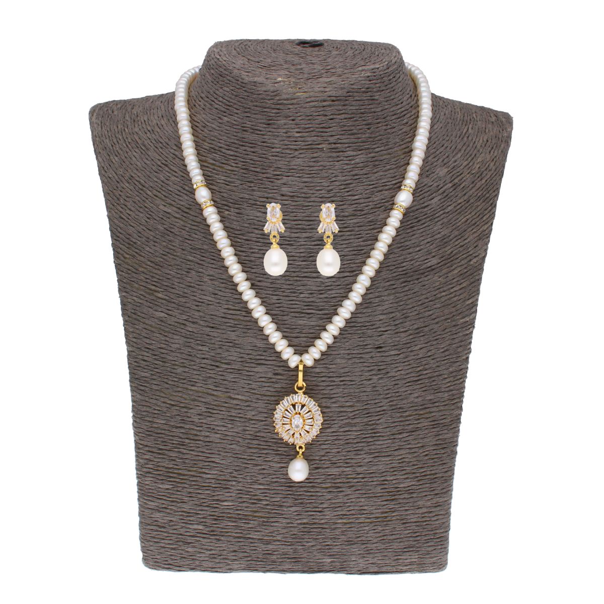 J Pearls Eeshika Pearl Set - Real Pearl Jewelry - Distacart