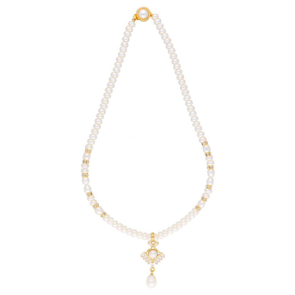 J Pearls Yashvi Pearl Set - Real Pearl Jewelry - Distacart