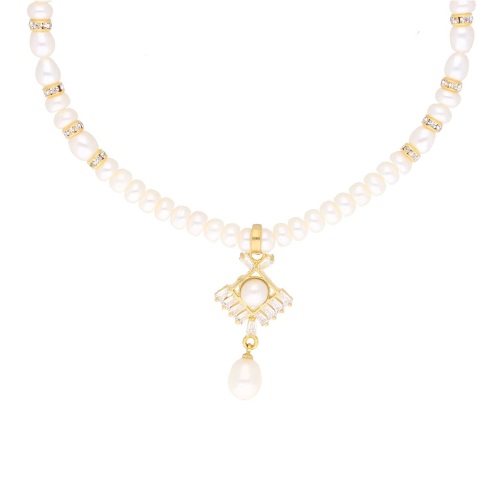 J Pearls Yashvi Pearl Set - Real Pearl Jewelry - Distacart