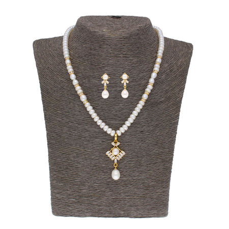 J Pearls Yashvi Pearl Set - Real Pearl Jewelry