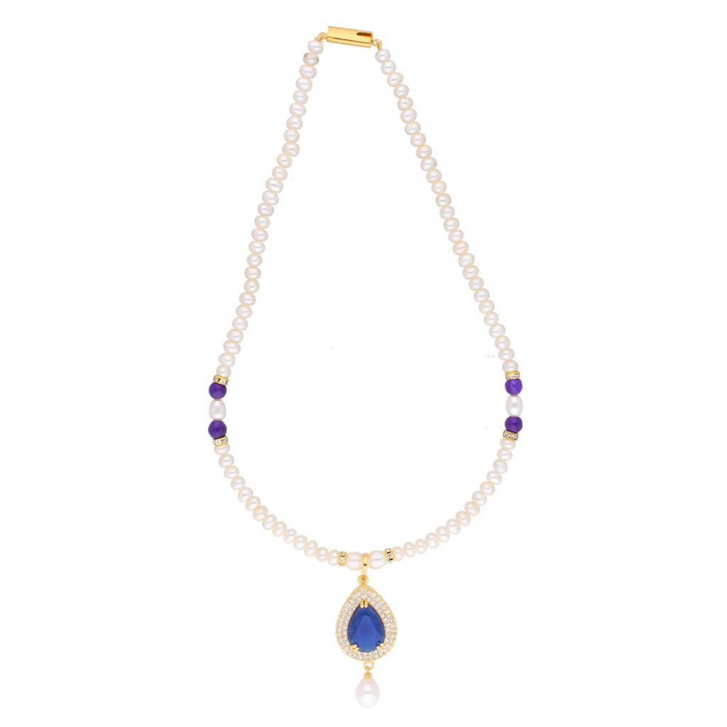 J Pearls Jaanvi Pearl Set - Real Pearl Jewelry - Distacart