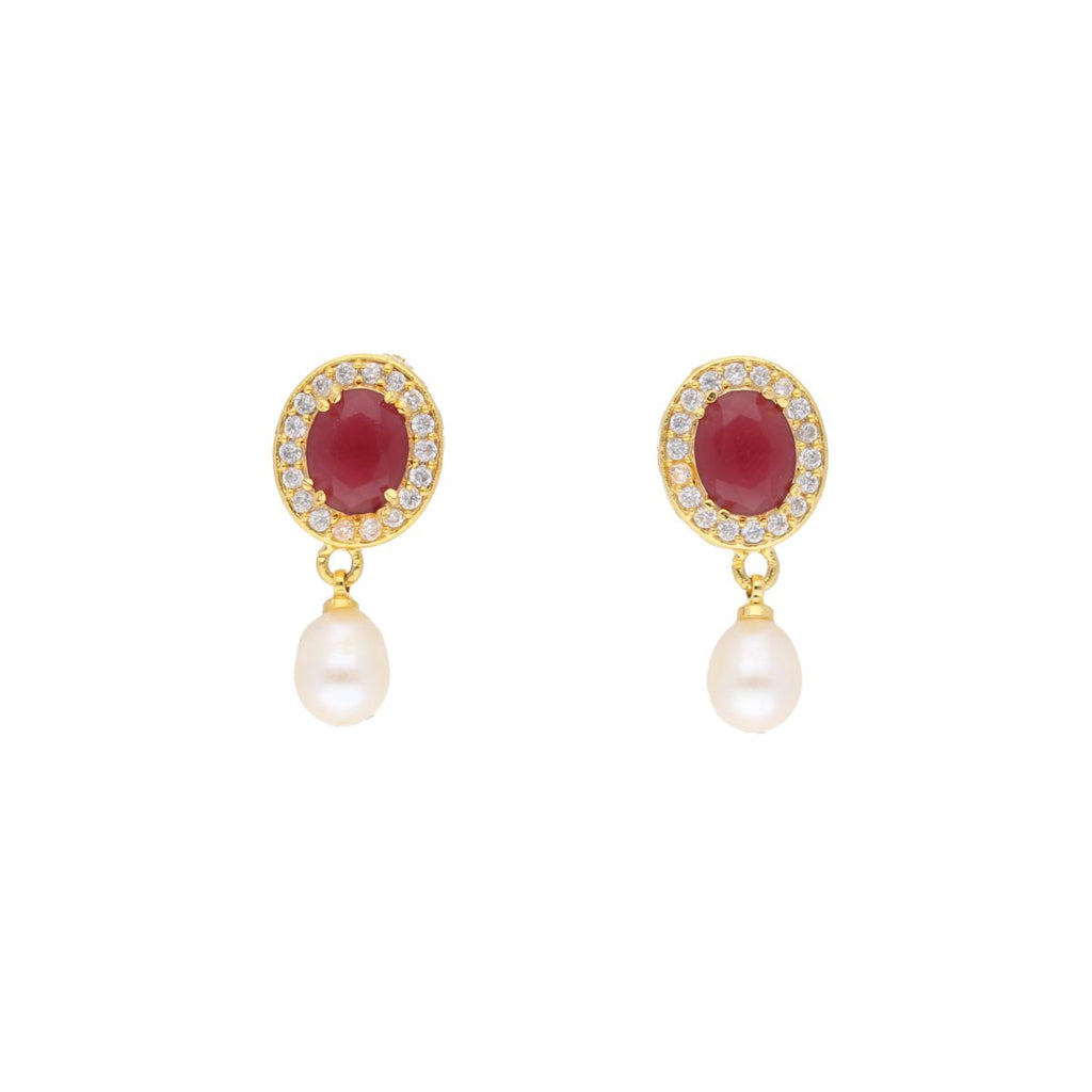 J Pearls Navishka Pearl Set - Real Pearl Jewelry - Distacart