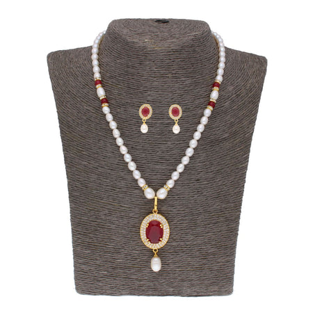 J Pearls Navishka Pearl Set - Real Pearl Jewelry