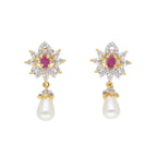 J Pearls Anahita Pearl Set - Real Pearl Jewelry - Distacart