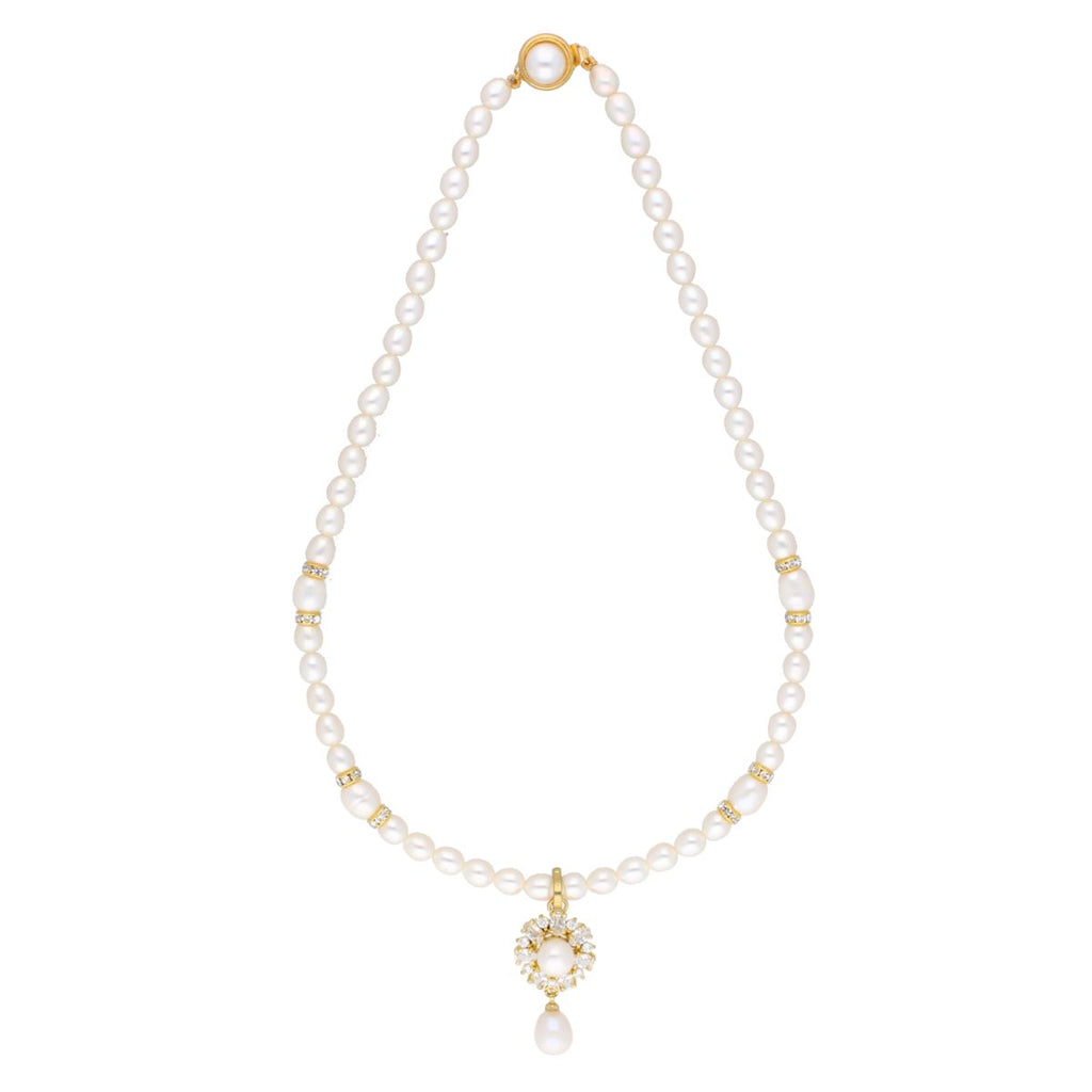 J Pearls Theertha Pearl Set - Real Pearl Jewelry - Distacart