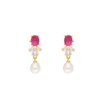 J Pearls Abdhija Pearl Set - Real Pearl Jewelry - Distacart