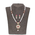J Pearls Abdhija Pearl Set - Real Pearl Jewelry - Distacart