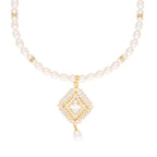 J Pearls Abarna Pearl Set - Real Pearl Jewelry - Distacart