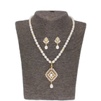 J Pearls Abarna Pearl Set - Real Pearl Jewelry - Distacart