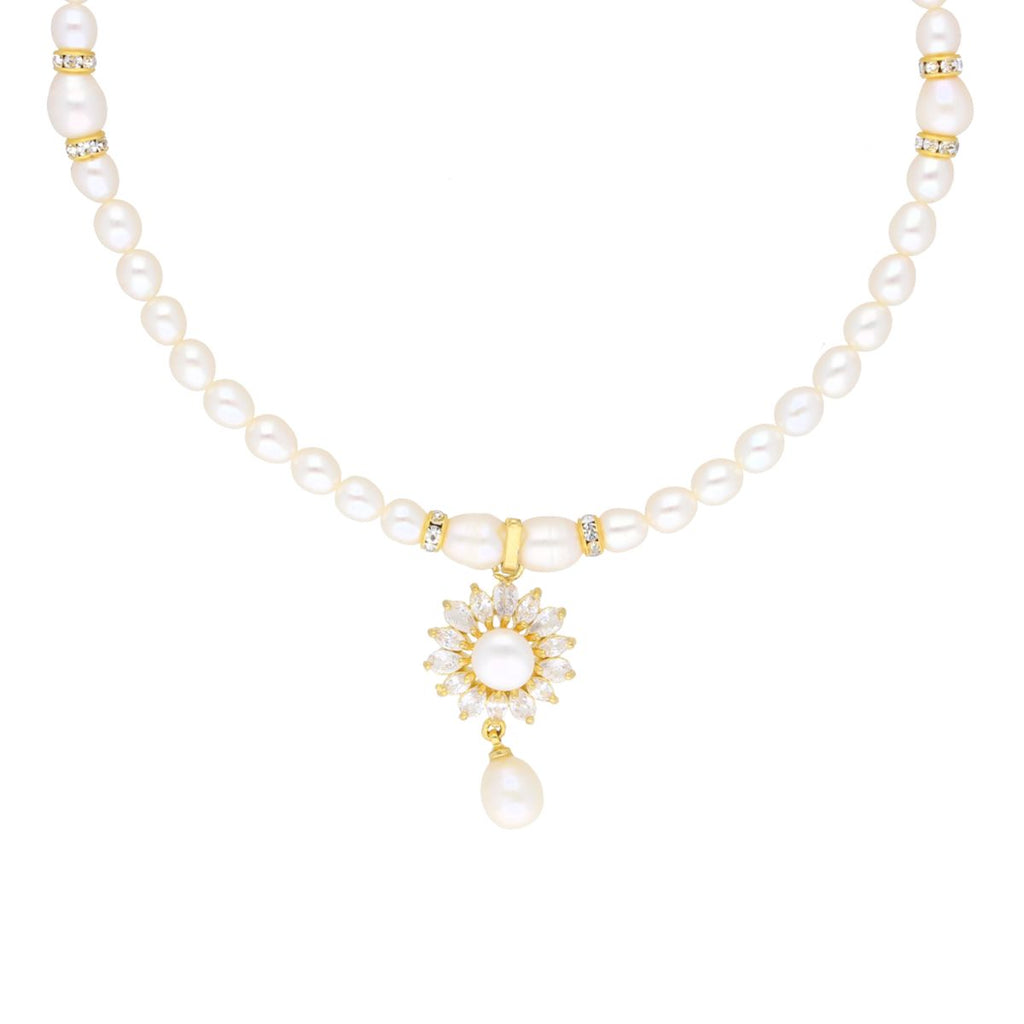J Pearls Baheera Pearl Set - Real Pearl Jewelry - Distacart