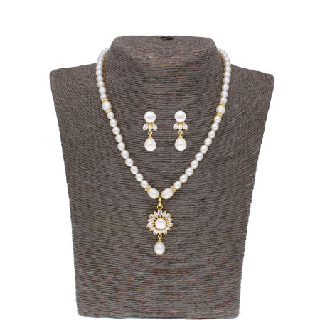 J Pearls Baheera Pearl Set - Real Pearl Jewelry