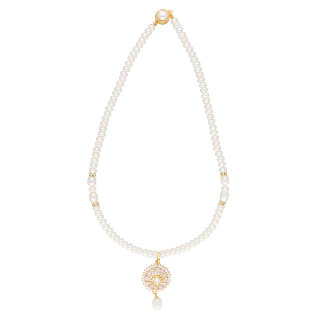 J Pearls Baheera Pearl Set - Real Pearl Jewelry - Distacart