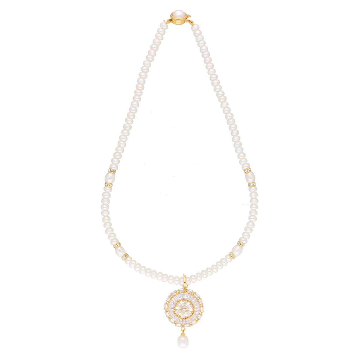 J Pearls Dharna Pearl Set - Real Pearl Jewelry - Distacart