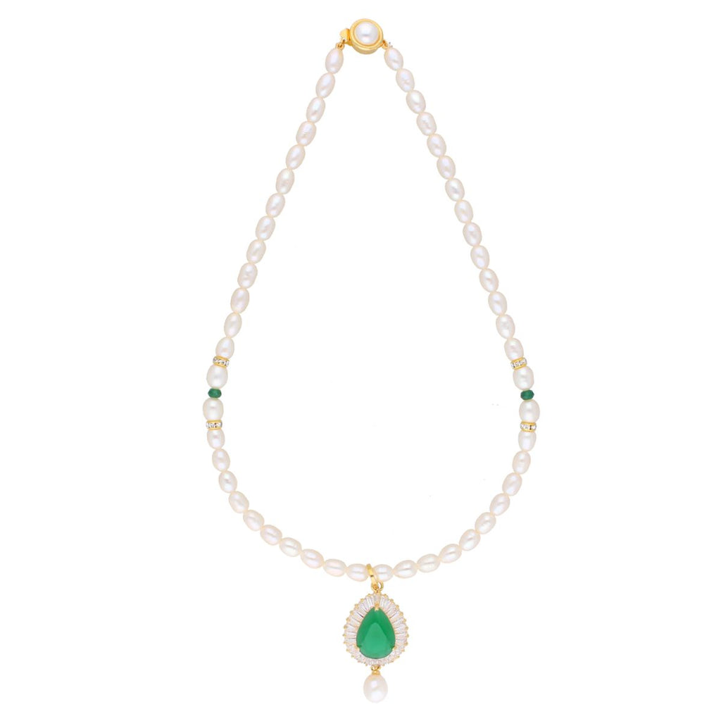J Pearls Dhenuka Pearl Set - Real Pearl Jewelry - Distacart