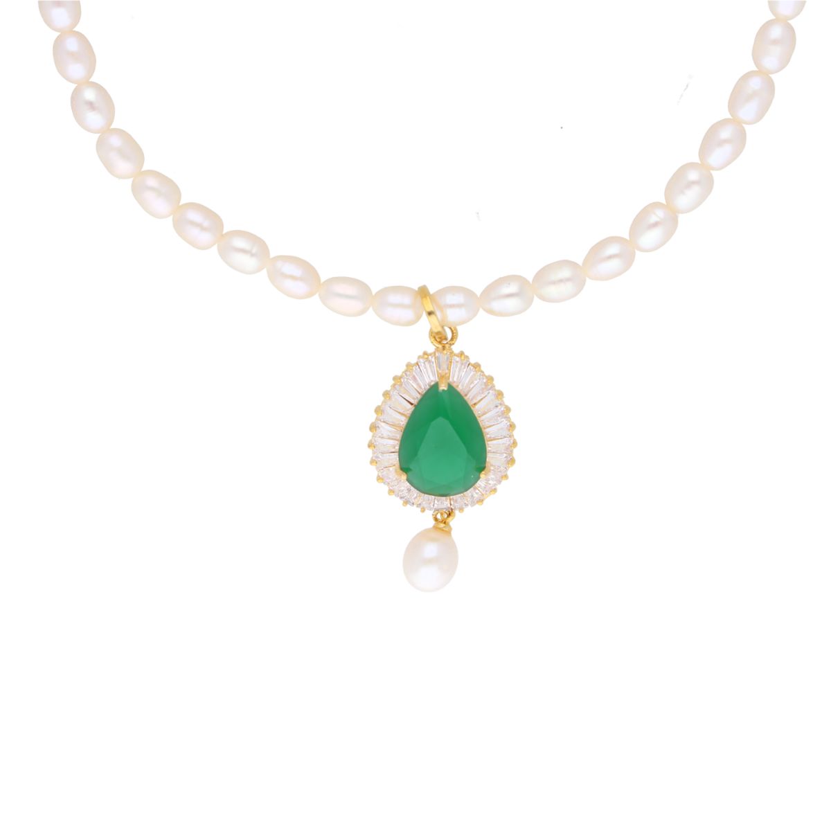 J Pearls Dhenuka Pearl Set - Real Pearl Jewelry - Distacart