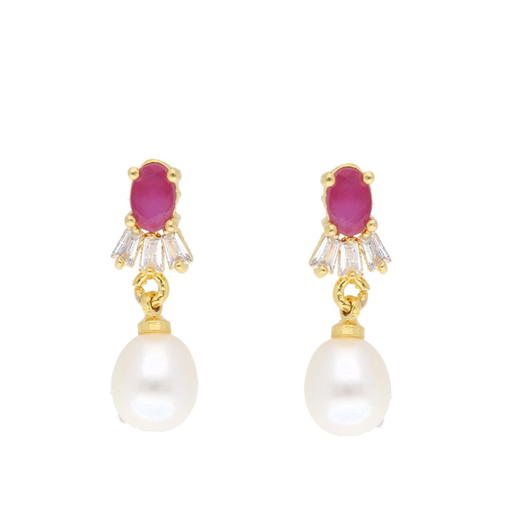 J Pearls Haarshini Pearl Set - Real Pearl Jewelry - Distacart