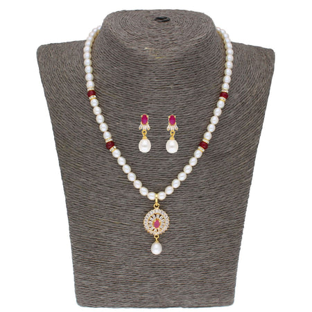 J Pearls Haarshini Pearl Set - Real Pearl Jewelry