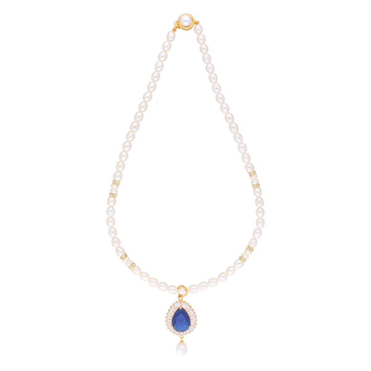 J Pearls Dhimahi Pearl Set - Real Pearl Jewelry - Distacart