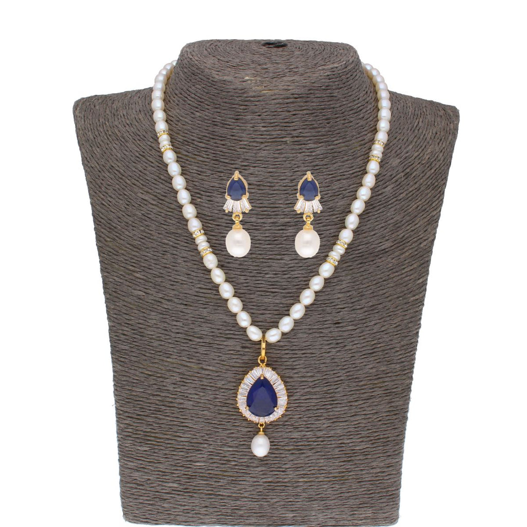 J Pearls Dhimahi Pearl Set - Real Pearl Jewelry - Distacart