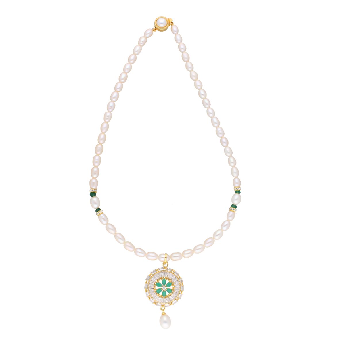 J Pearls Theertha Pearl Set - Real Pearl Jewelry - Distacart