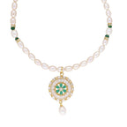 J Pearls Theertha Pearl Set - Real Pearl Jewelry - Distacart