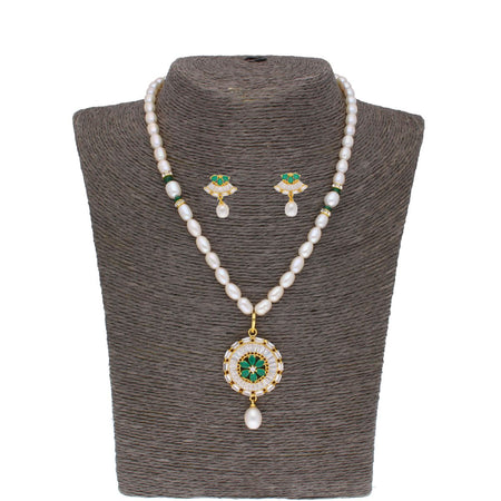 J Pearls Theertha Pearl Set - Real Pearl Jewelry