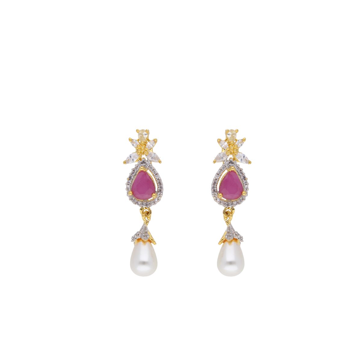J Pearls Navishka Pearl Set - Real Pearl Jewelry - Distacart
