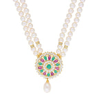 J Pearls Abeedha Pearl Set - Real Pearl Jewelry - Distacart