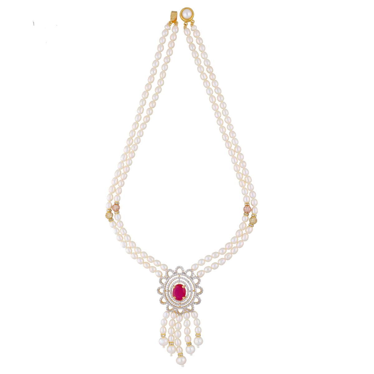 J Pearls Cancala Pearl Set - Real Pearl Jewelry - Distacart