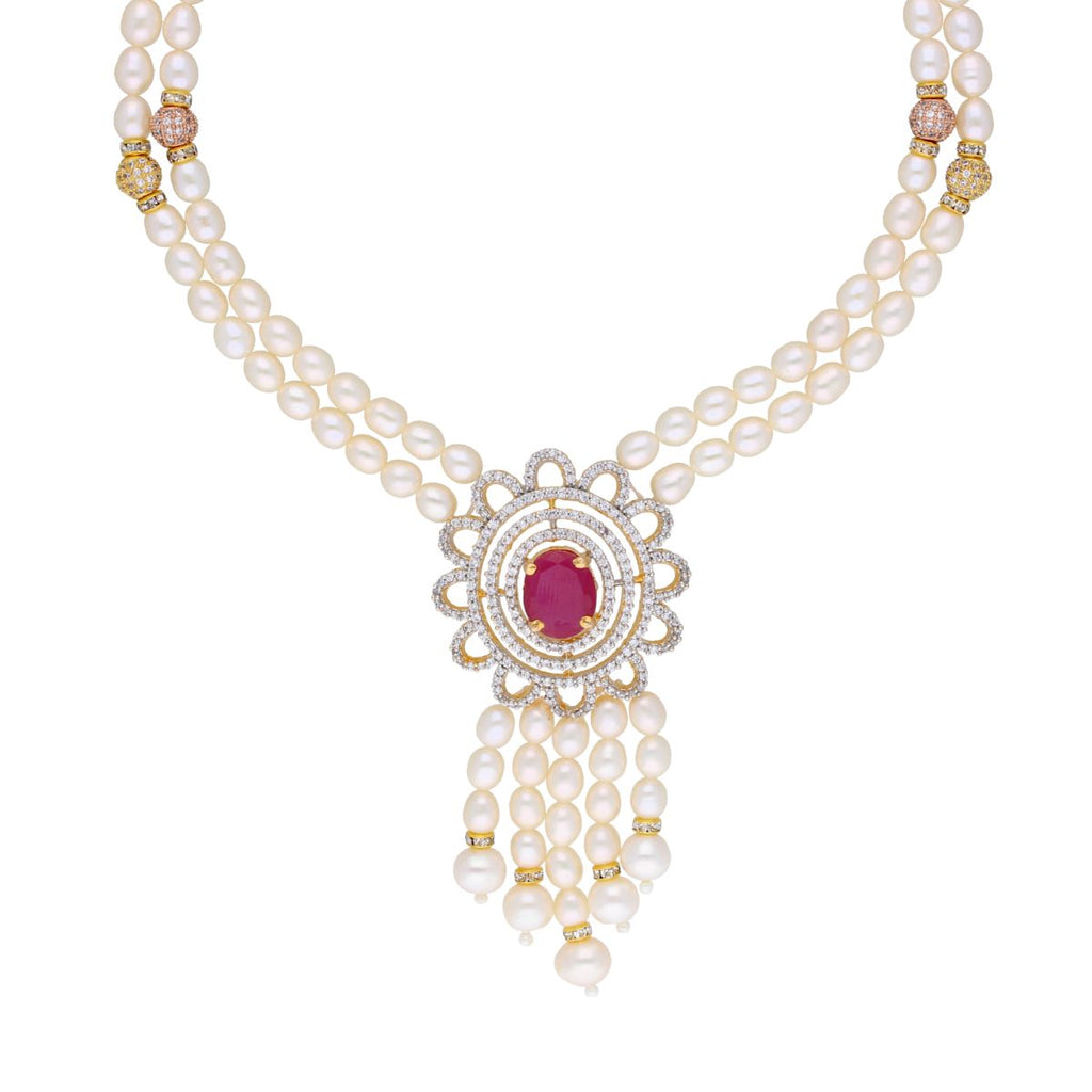 J Pearls Cancala Pearl Set - Real Pearl Jewelry - Distacart