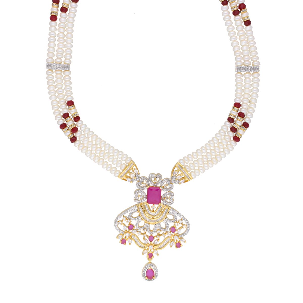 J Pearls Fenal Pearl Set - Real Pearl Jewelry - Distacart