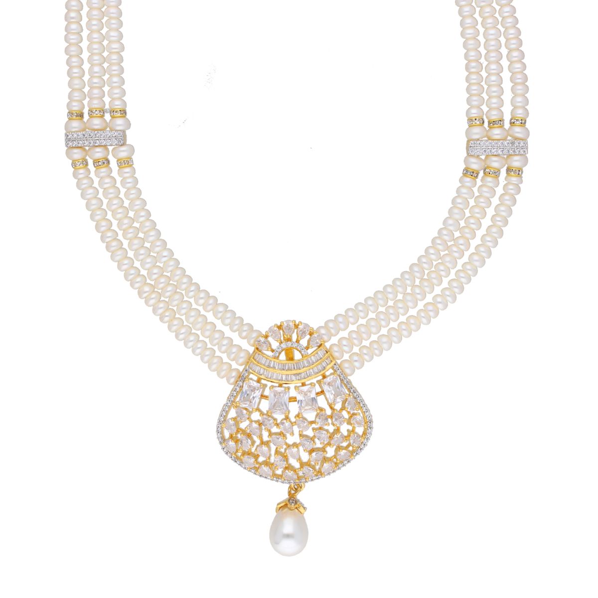 J Pearls Camunda Pearl Set - Real Pearl Jewelry - Distacart