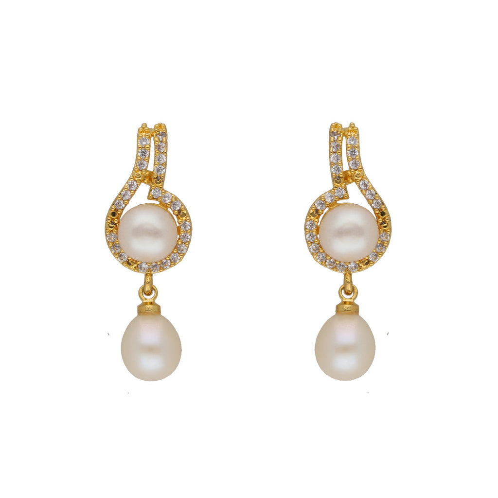 J Pearls Dharti 1 Line Pearl Sets - Real Pearl Jewelry - Distacart