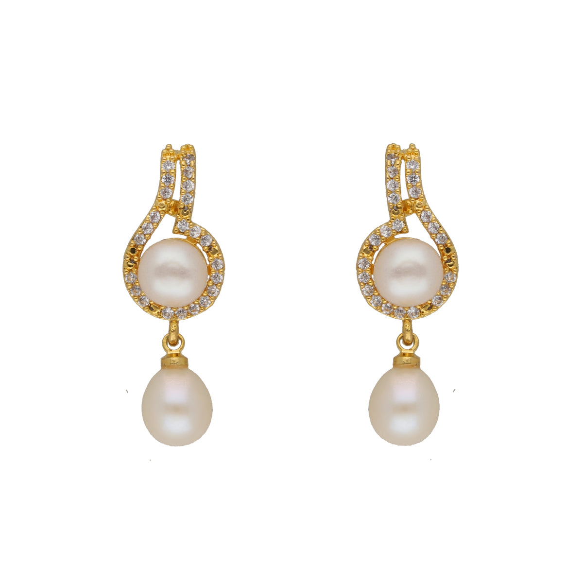 J Pearls Dharti 1 Line Pearl Sets - Real Pearl Jewelry - Distacart