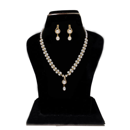 J Pearls Dharti 1 Line Pearl Sets - Real Pearl Jewelry