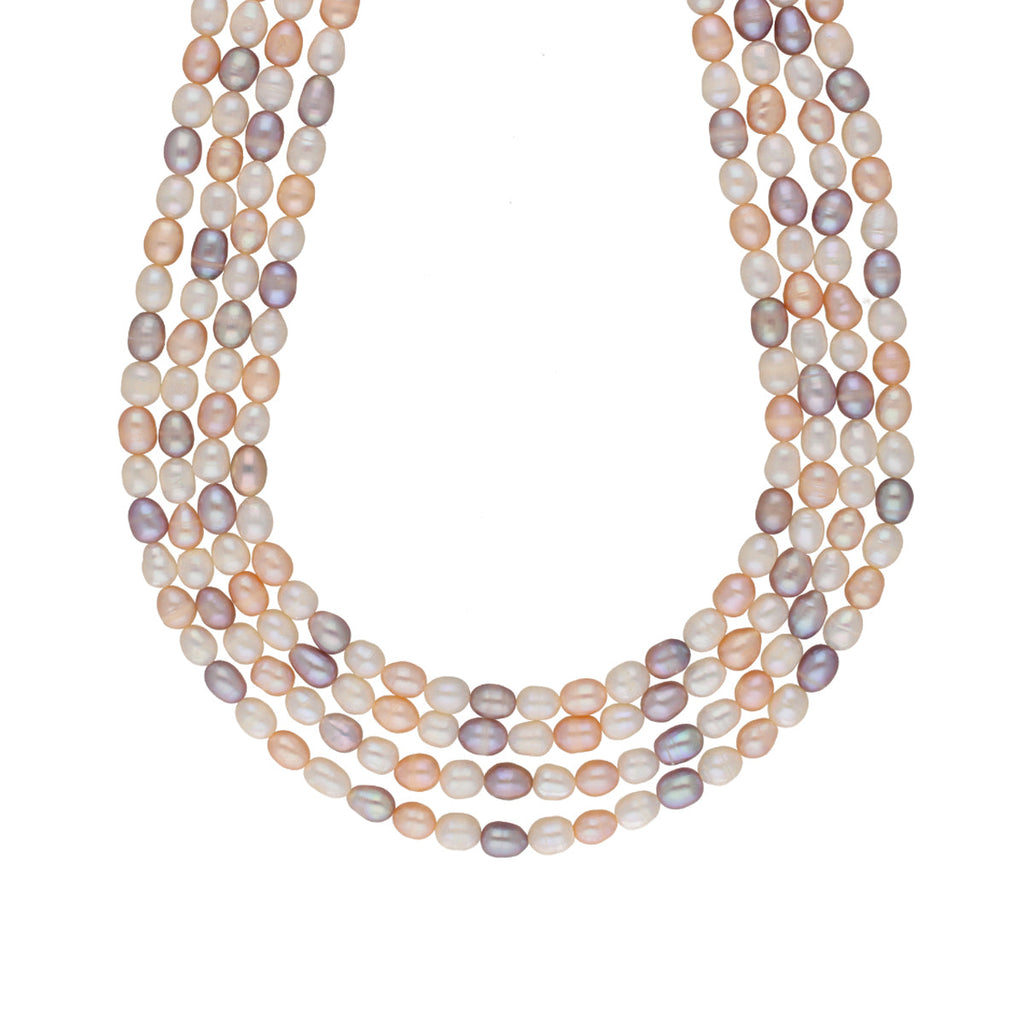 J Pearls Freena 4 Lines Pearl Sets - Real Pearl Jewelry - Distacart