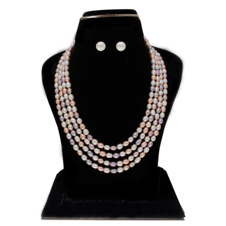 J Pearls Freena 4 Lines Pearl Sets - Real Pearl Jewelry